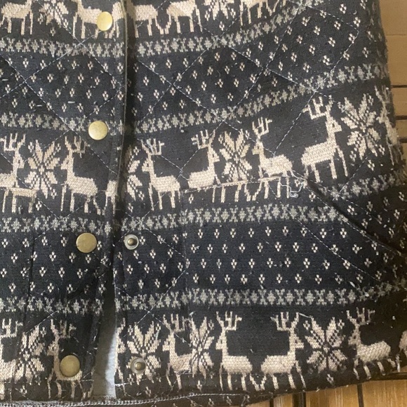 Free People Quilted Vest w/Fleece Lined Hood - Picture 4 of 6